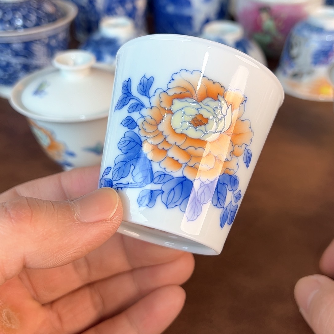 杯景德镇全手工手绘陶瓷