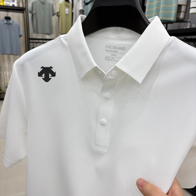【专柜·正品】夏季男士冰丝百搭短袖高档新款翻领时尚透气polo衫