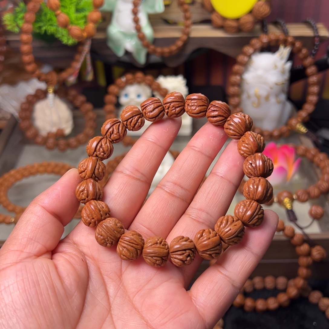 桃核吊坠火麒麟手串13