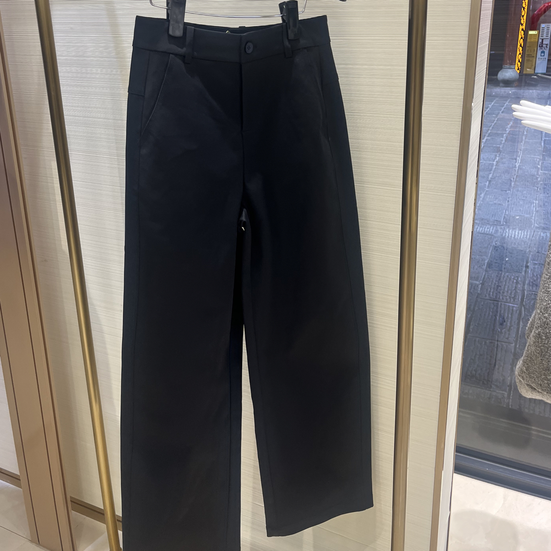 秋季女士九分休闲裤高腰显瘦垂坠感强