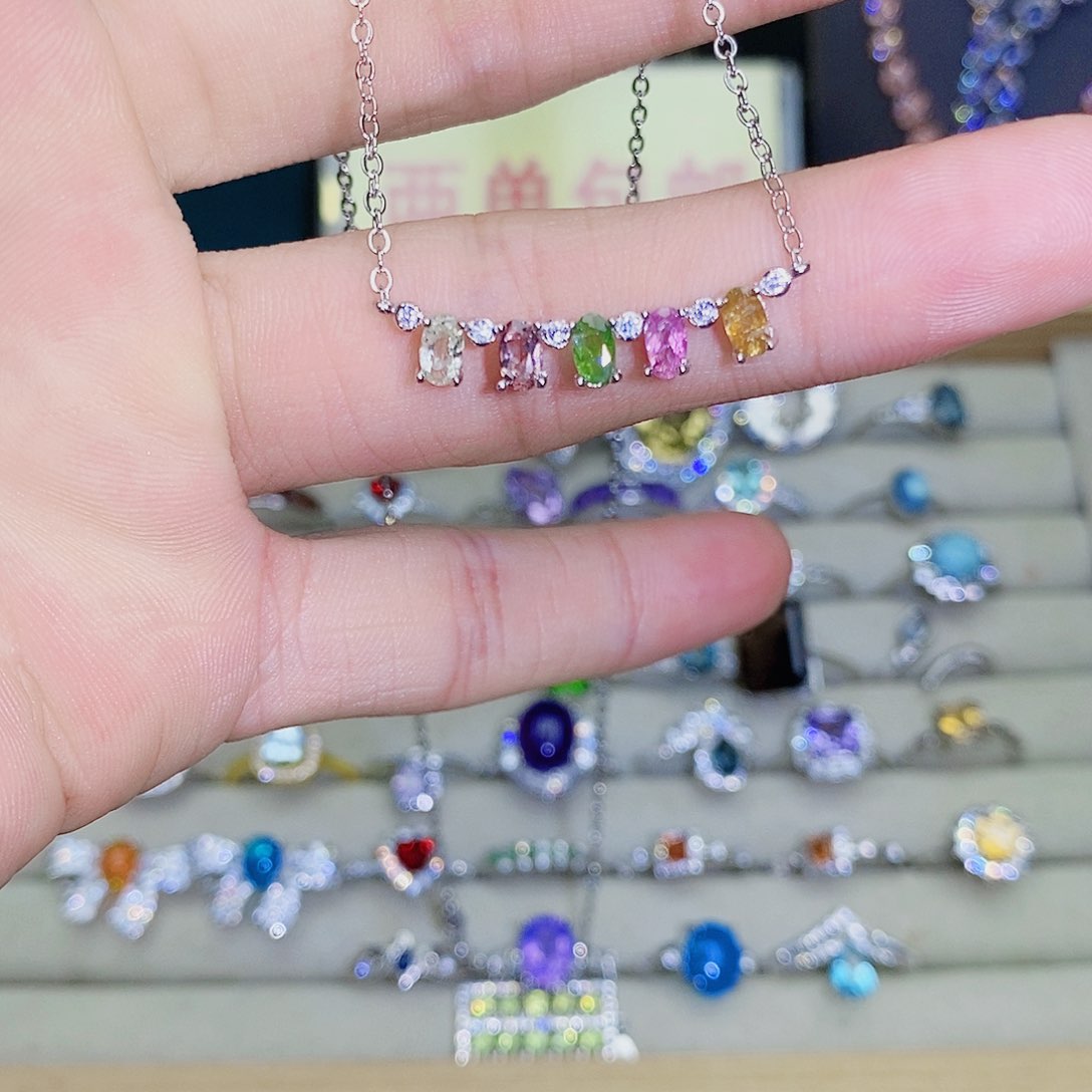 未镶嵌项链碧玺556