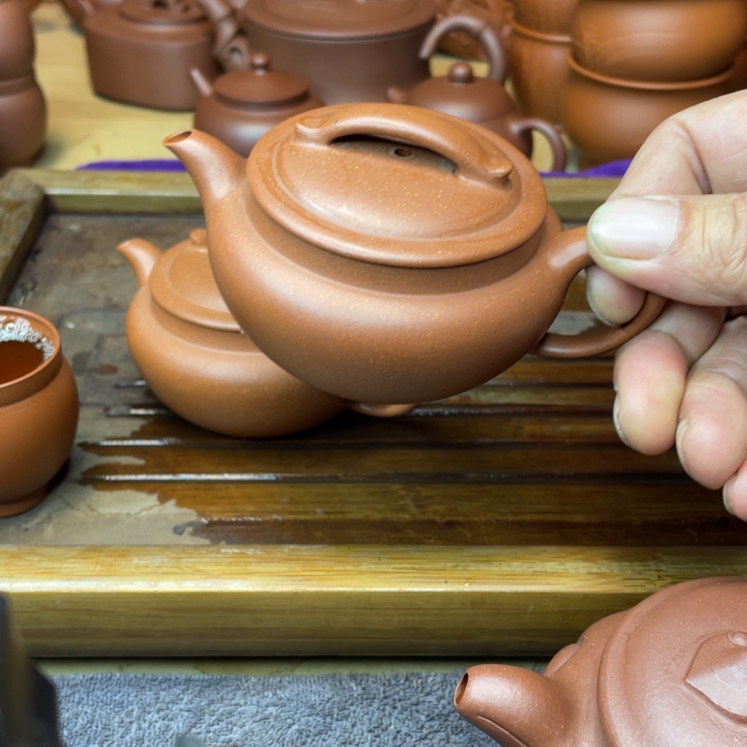 农***茶茶壶紫砂原矿纯降坡过桥扁韵