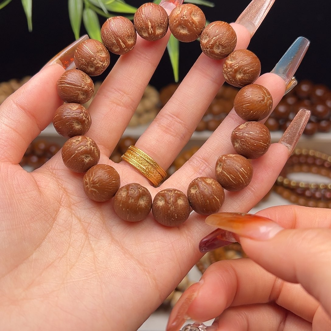 紫金鼠手串13+原皮