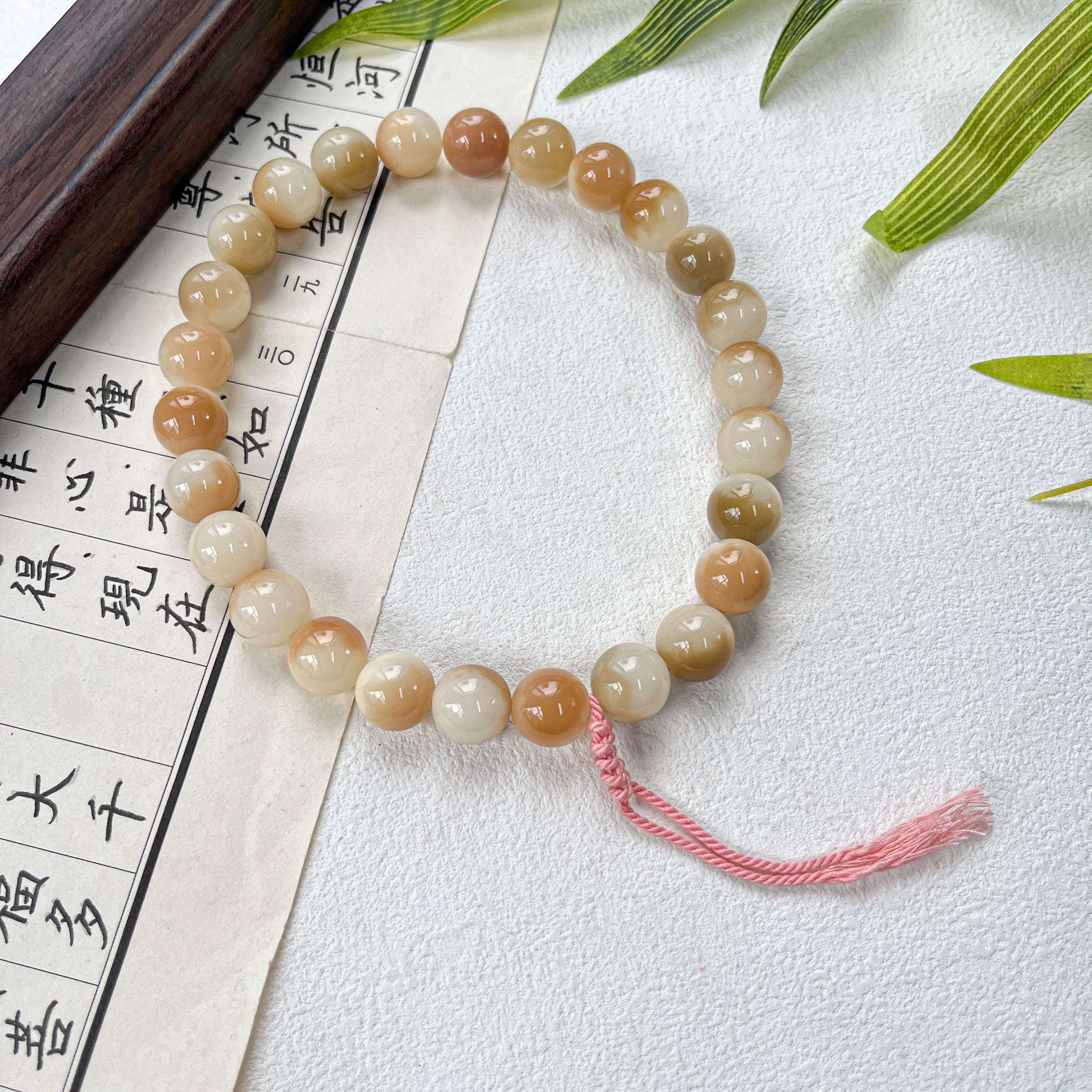 晕染飘花圆珠月溪手持11mm     S-C371095