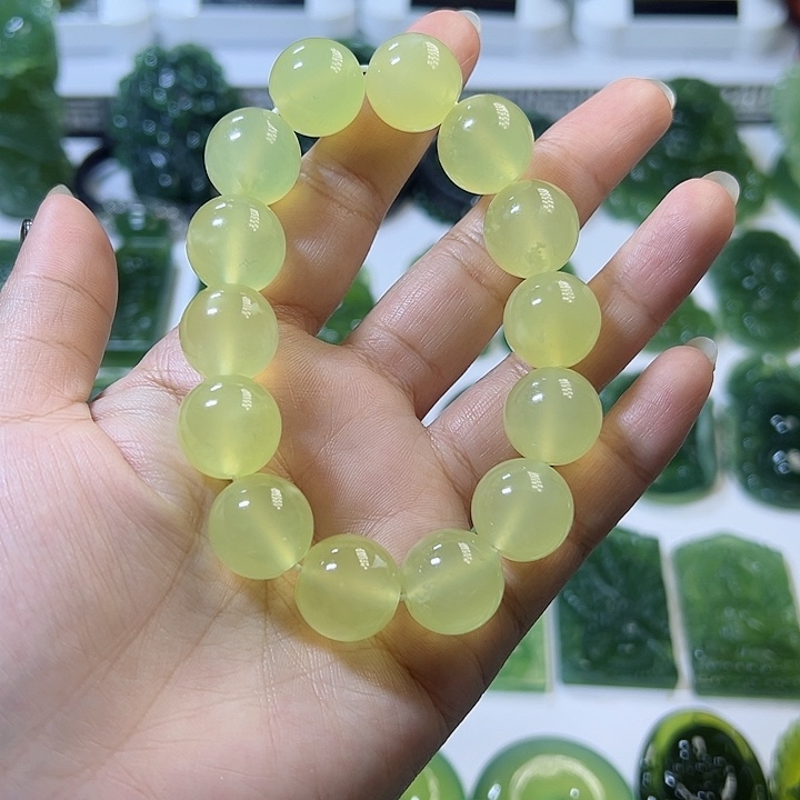 蛇纹石玉手链未镶嵌