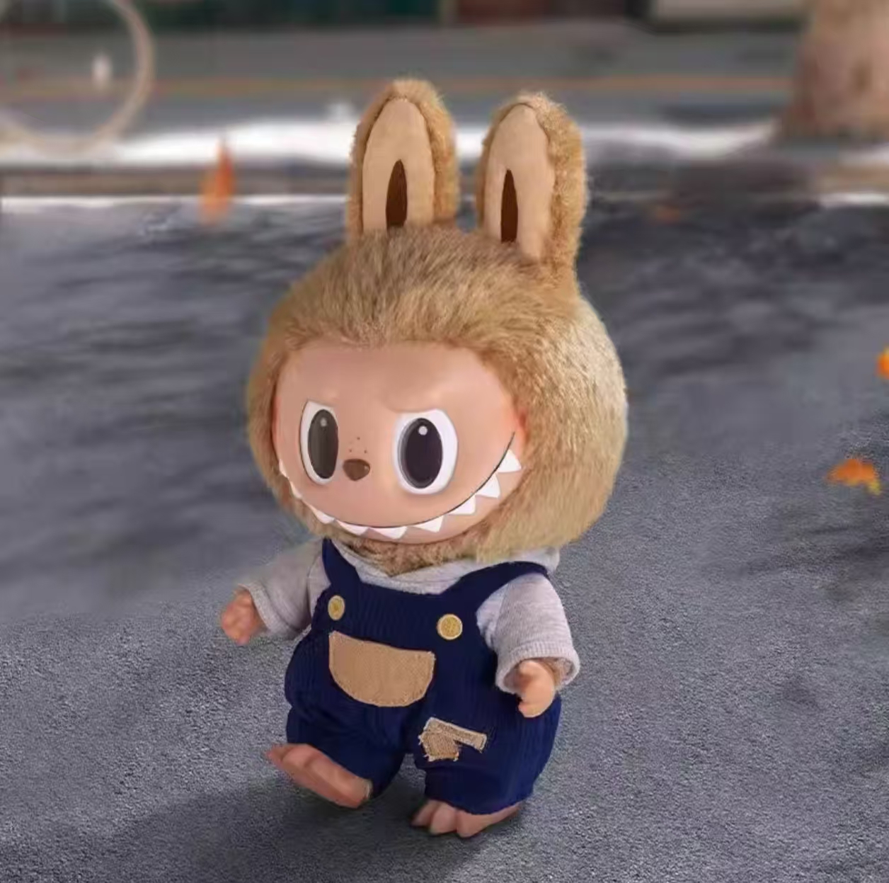 Time to chill搪胶毛绒公仔一代黑皮38cm潮玩【非原版回收寄卖】