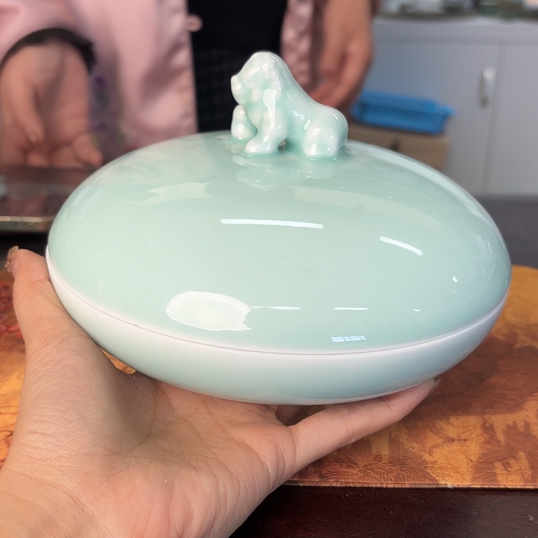 龙泉云间青瓷小米茶器