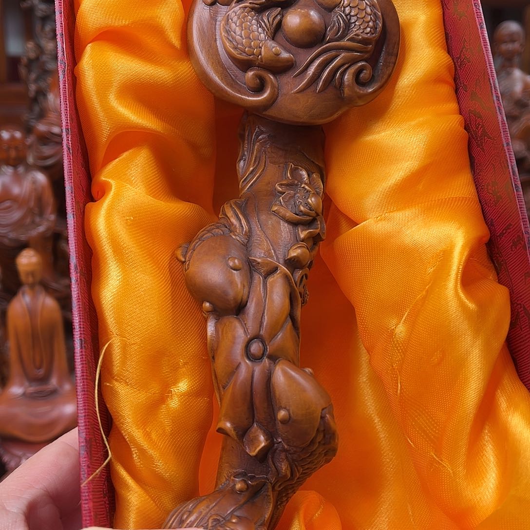 黄杨木黄杨木雕刻长度19厘米