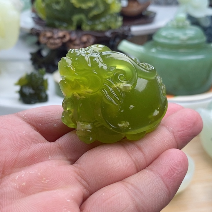 岫玉四大名玉摆件未镶嵌