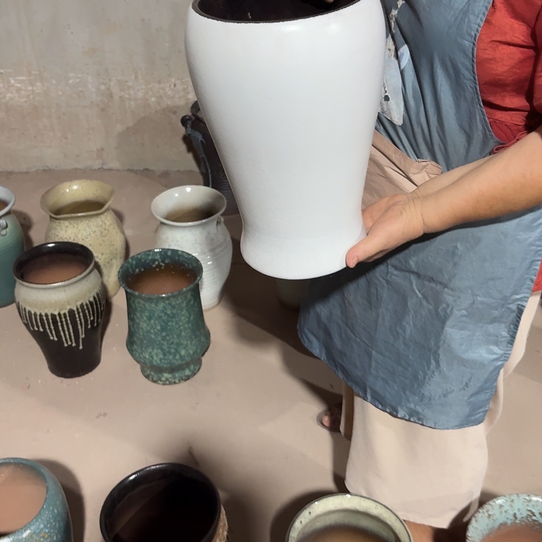 紫砂花盆口18高31一个