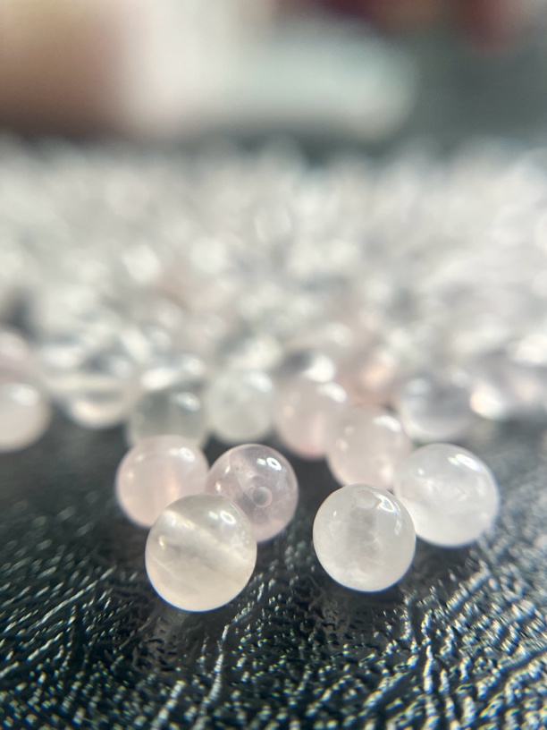 芙蓉石粉晶散珠DIY配珠