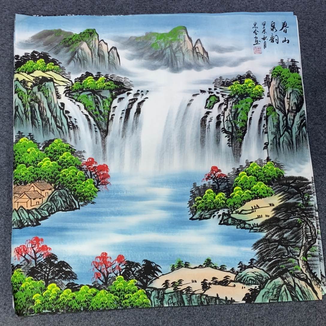 国画尺寸68✖️68四尺斗方手绘