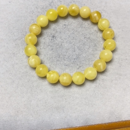 蜜蜡裸石未镶嵌手串