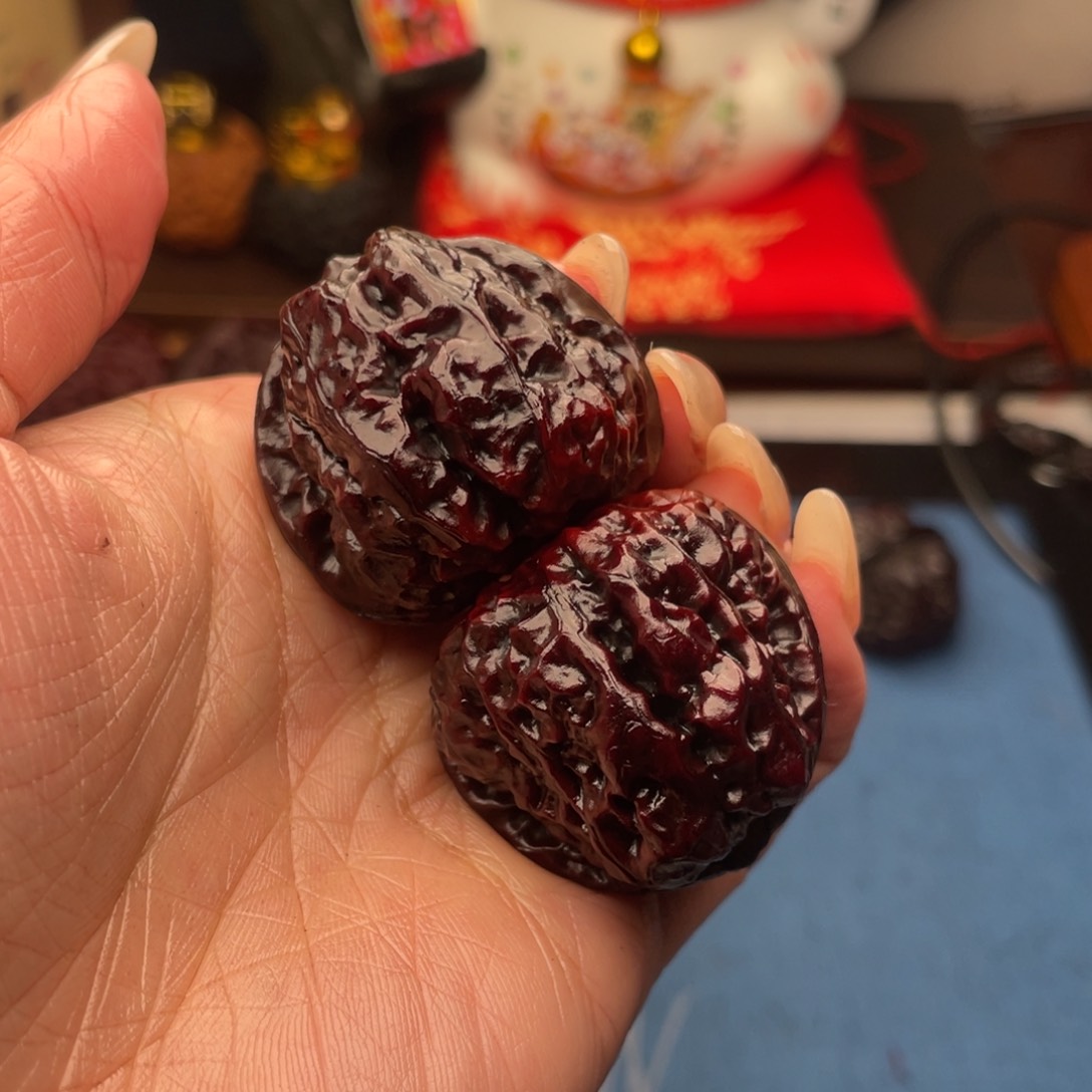 吊坠文玩核桃小红蛙