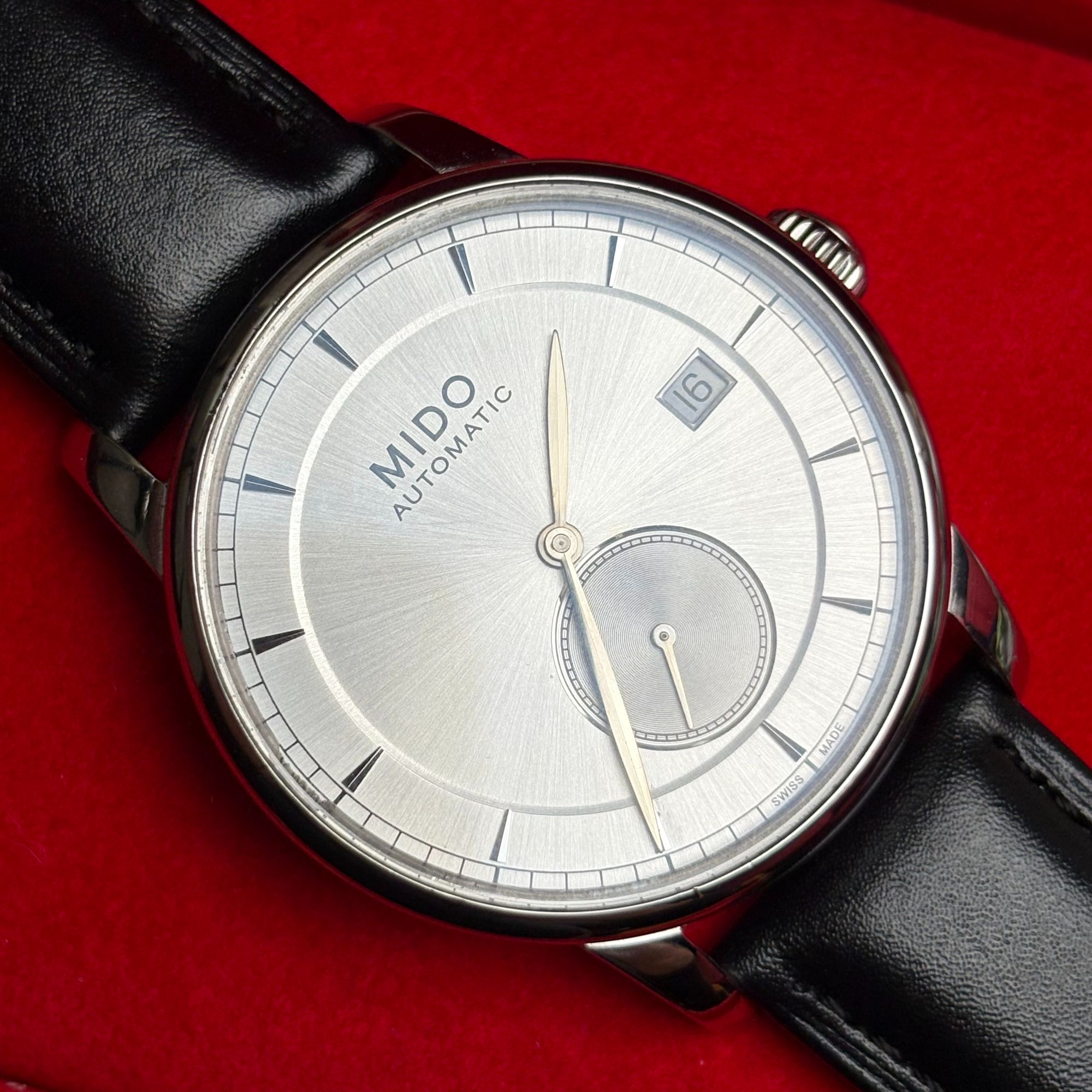 99新 Mido/美度 美度贝伦赛丽系列白银两针半38mm