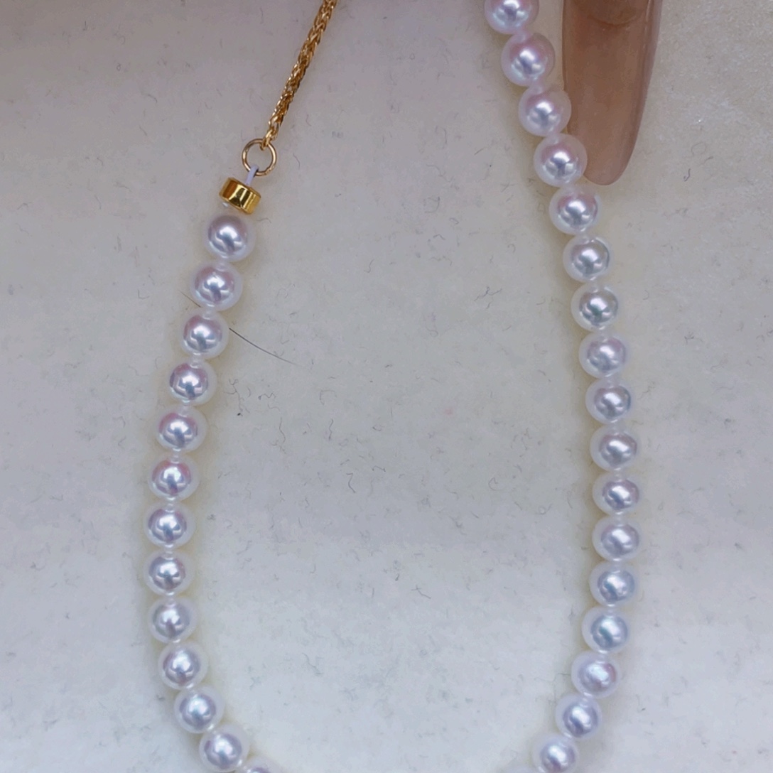 手链银S925镶嵌淡水珍珠