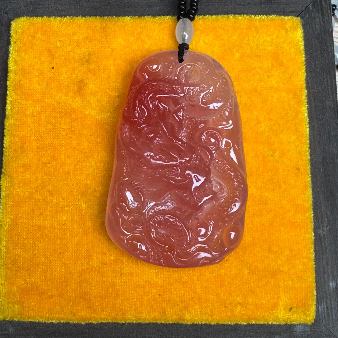 hy豪趣单圈优选龙牌吊坠