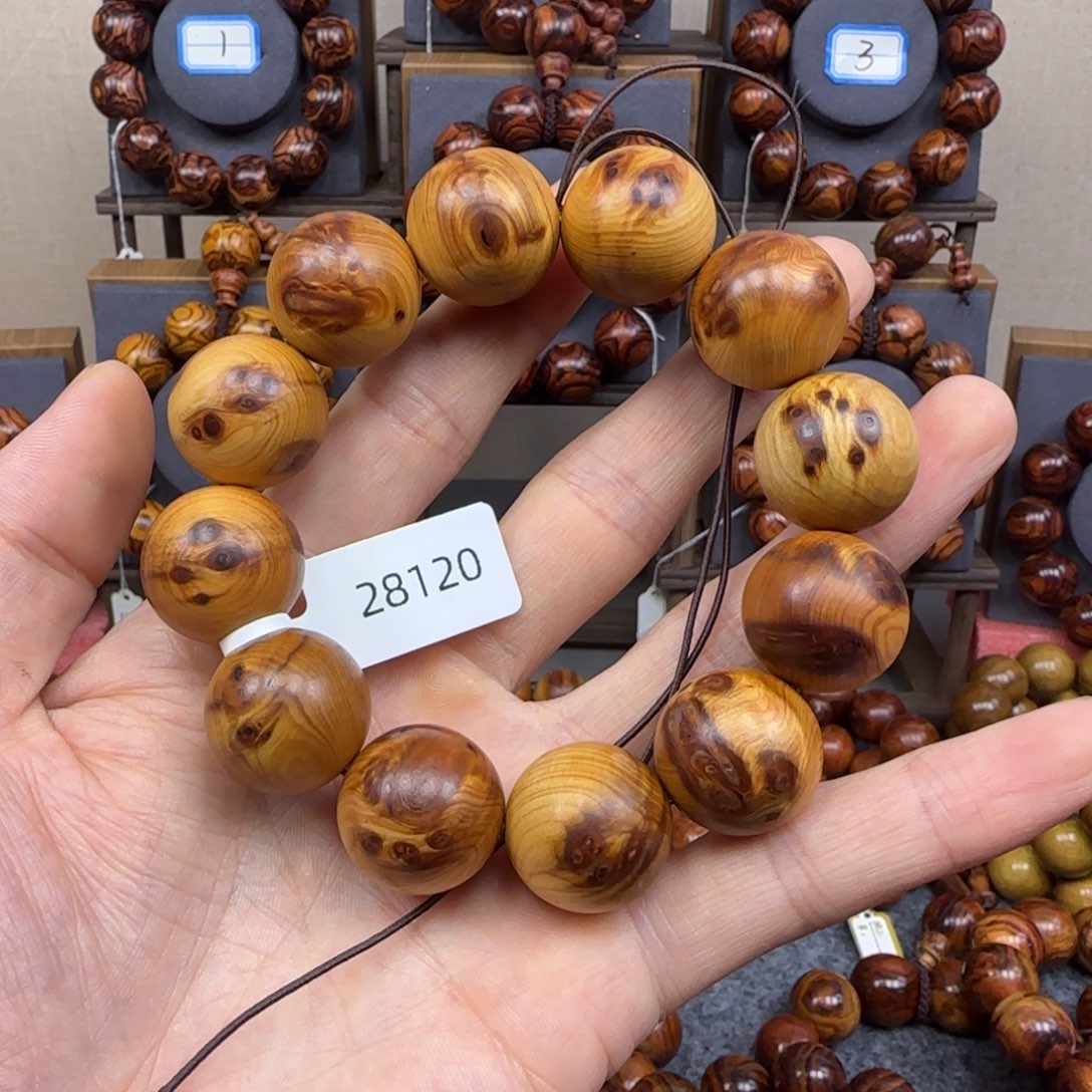 柏木手串/手链檀木匠心一物一拍