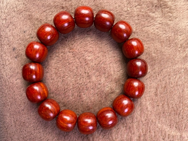 正宗印度小叶紫檀无胶无蜡超干净鸡血红13✖️14老型