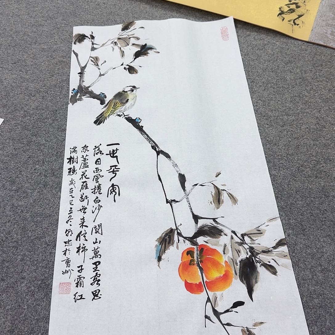 国画国画立体兰花