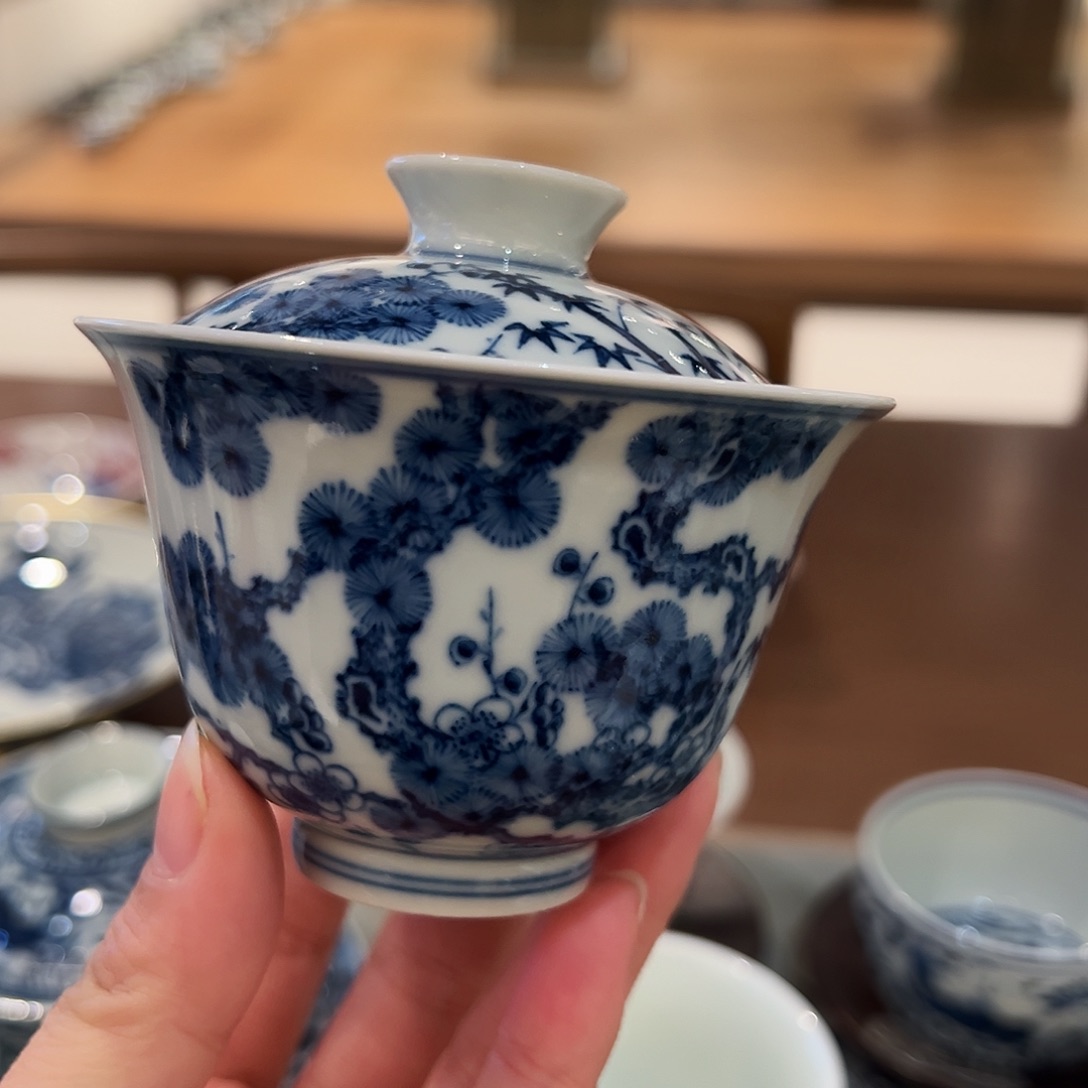 钟家窑柴窑盖碗盖碗