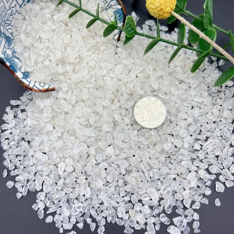 消磁天然白水晶碎石50克（5-7mm）