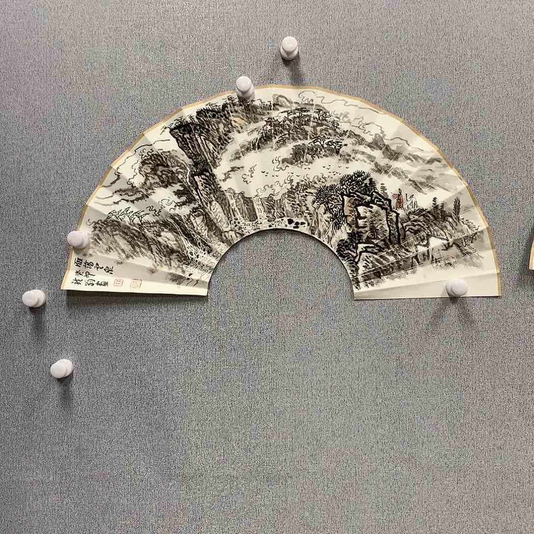 【闪购商品】国画叶金福扇面山水