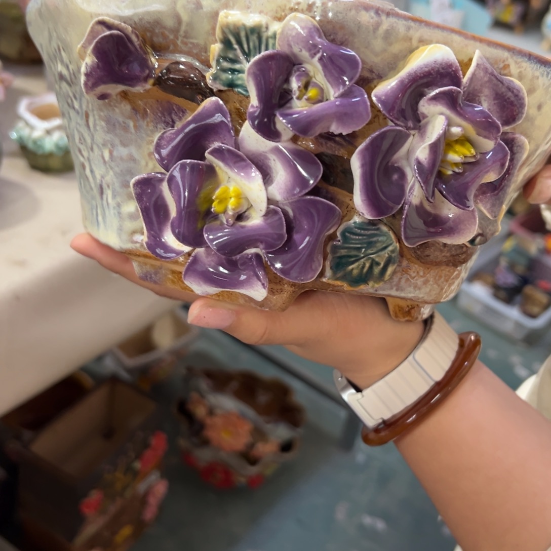 满20米秒退拉黑多肉花盆