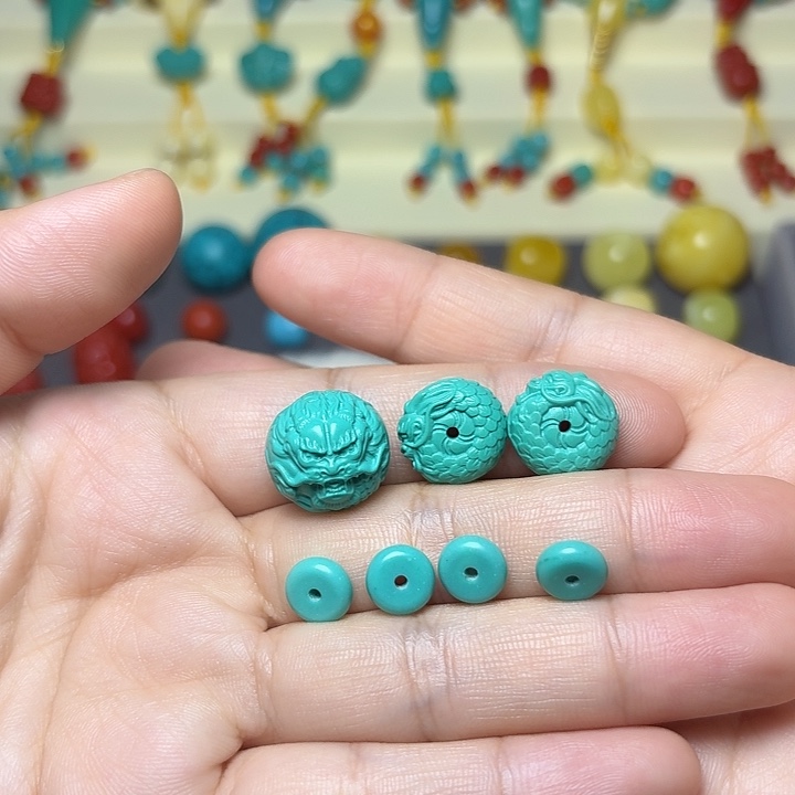 非金属龙珠16.一个，卡14龙扣2个.绿隔片6个