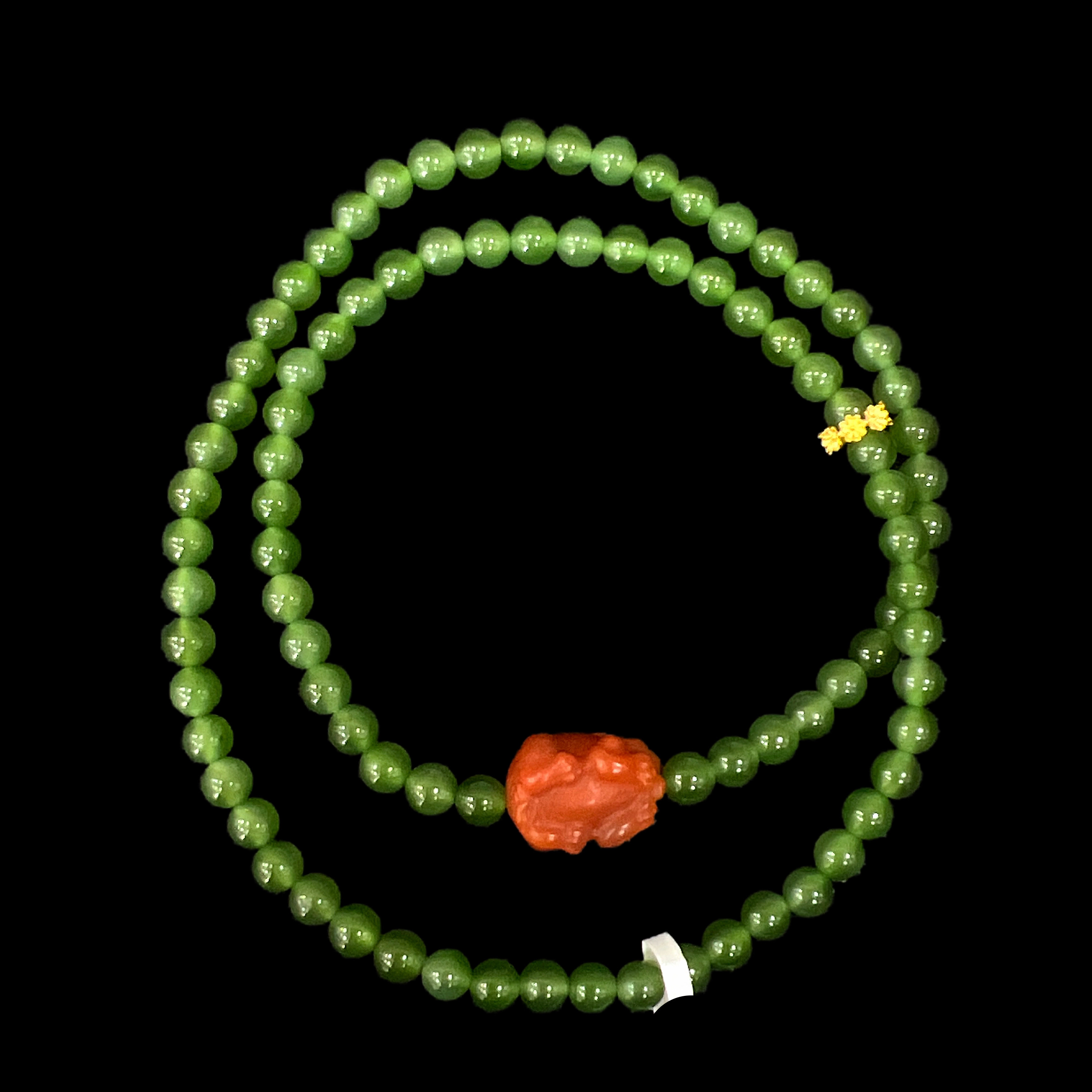 4324-碧玉手串18K孤品