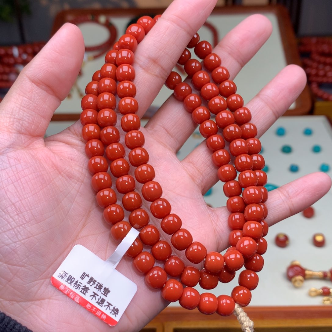 南红玛瑙颈饰未镶嵌