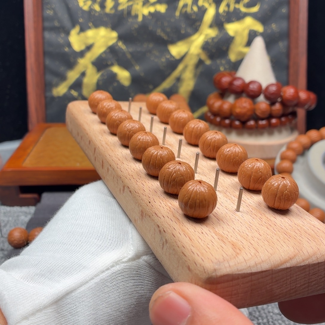 袁***袁猴头核桃手串强迫症14小聚宝盆