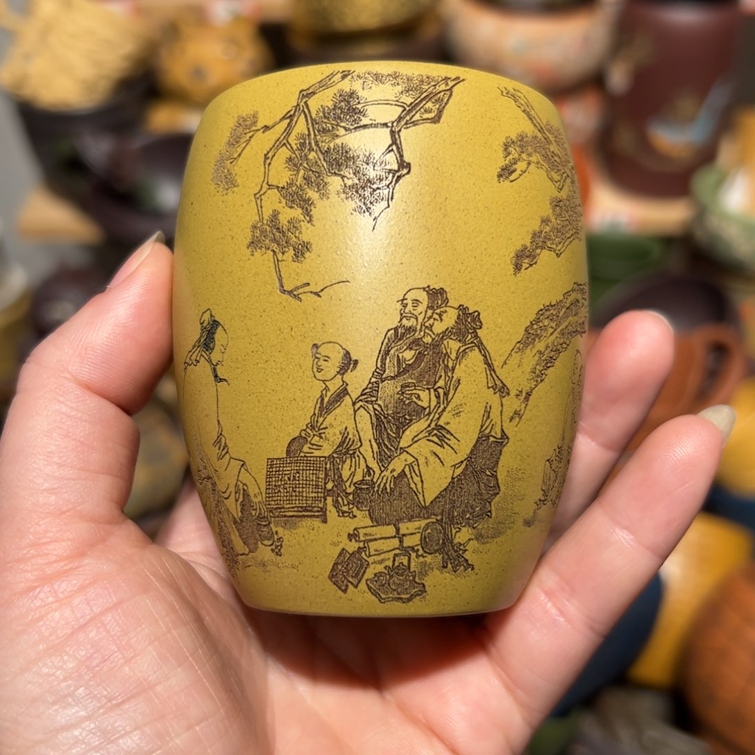 紫砂茶杯宜兴紫砂主人杯