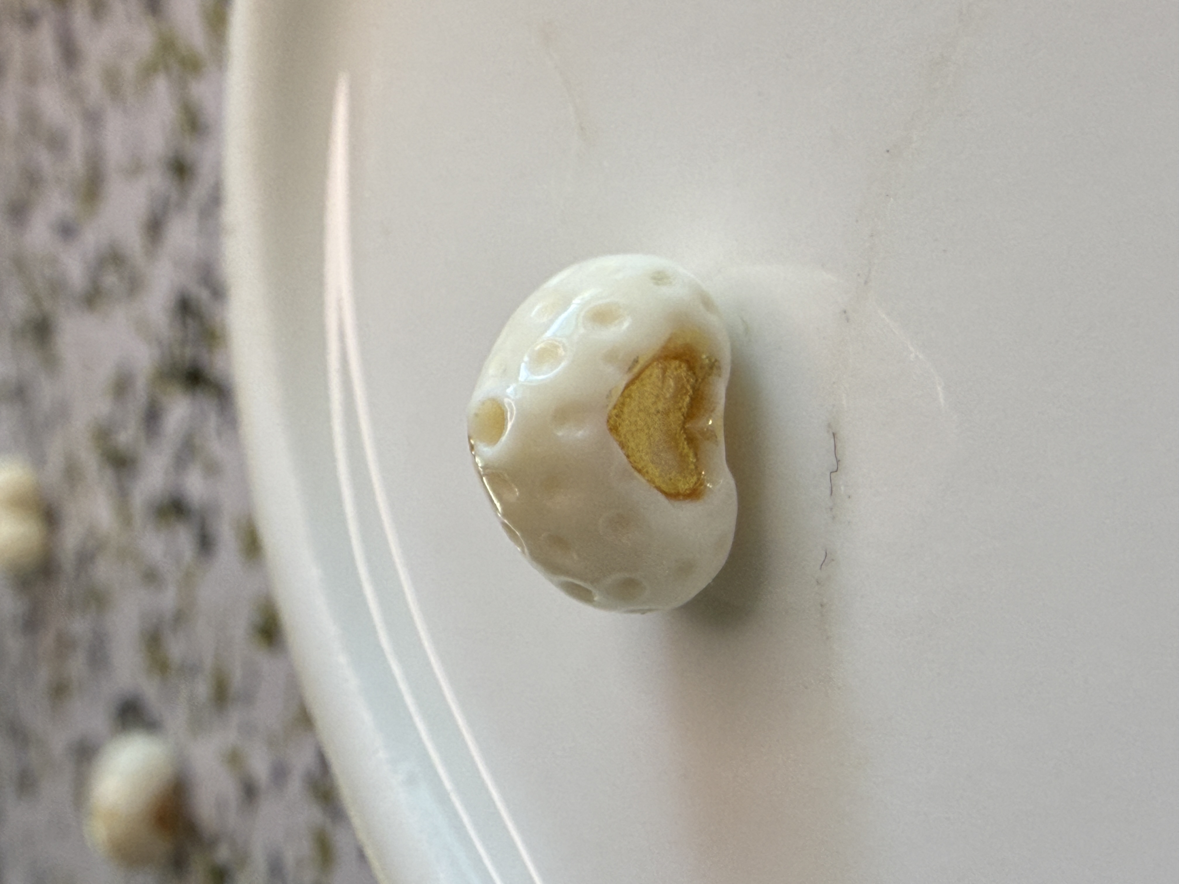 天然猛犸象牙草莓爱心吊坠手串手链配饰侧挂滴溜时尚配饰保真10mm