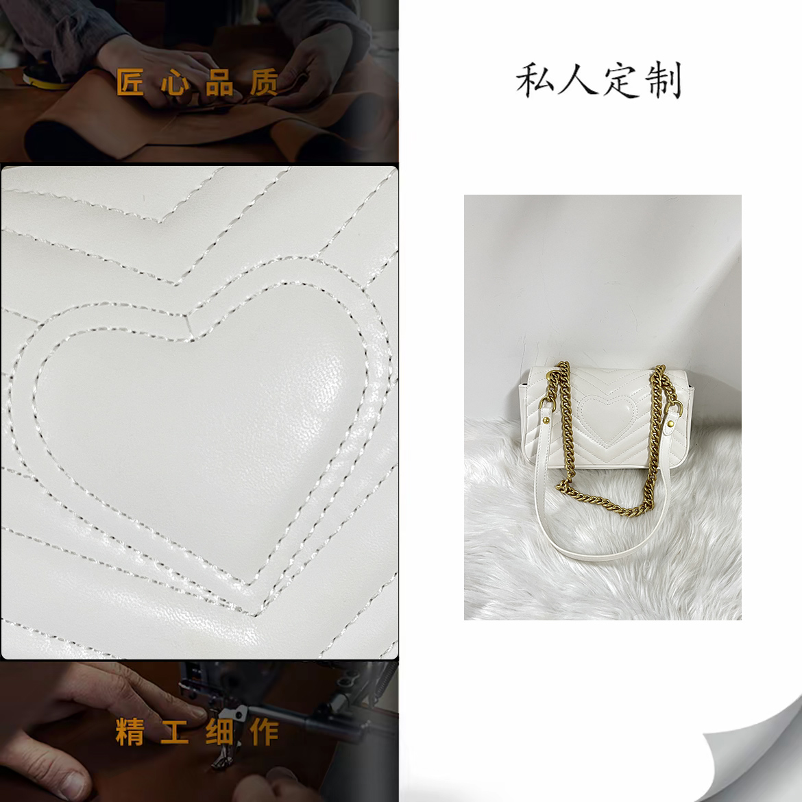 【B27白色】2025新款高级轻奢单肩斜挎女包