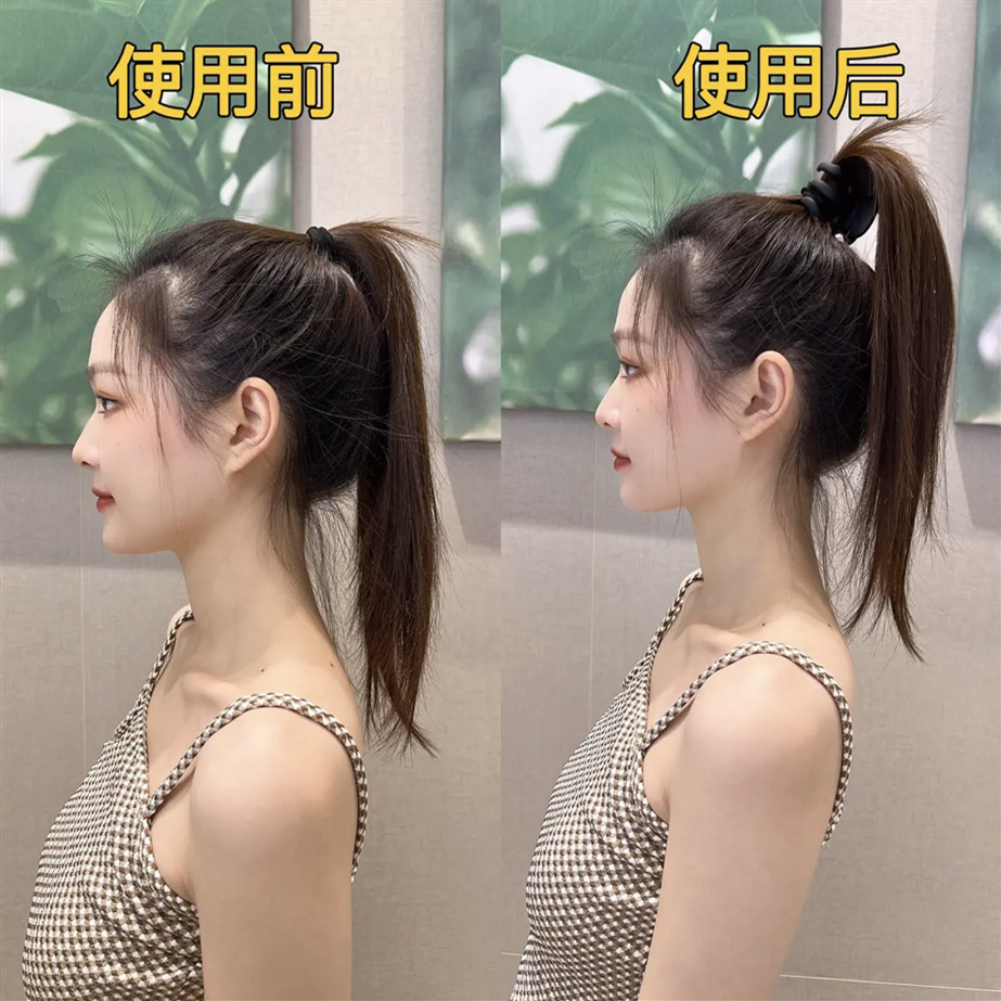 【2025新款】爆款8个抓夹组合无金属亚克力树脂发饰大号马尾抓夹