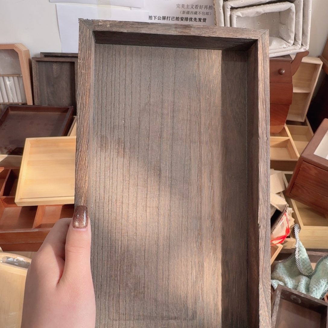 桐木长方形托盘微瑕疵拍下不退不换