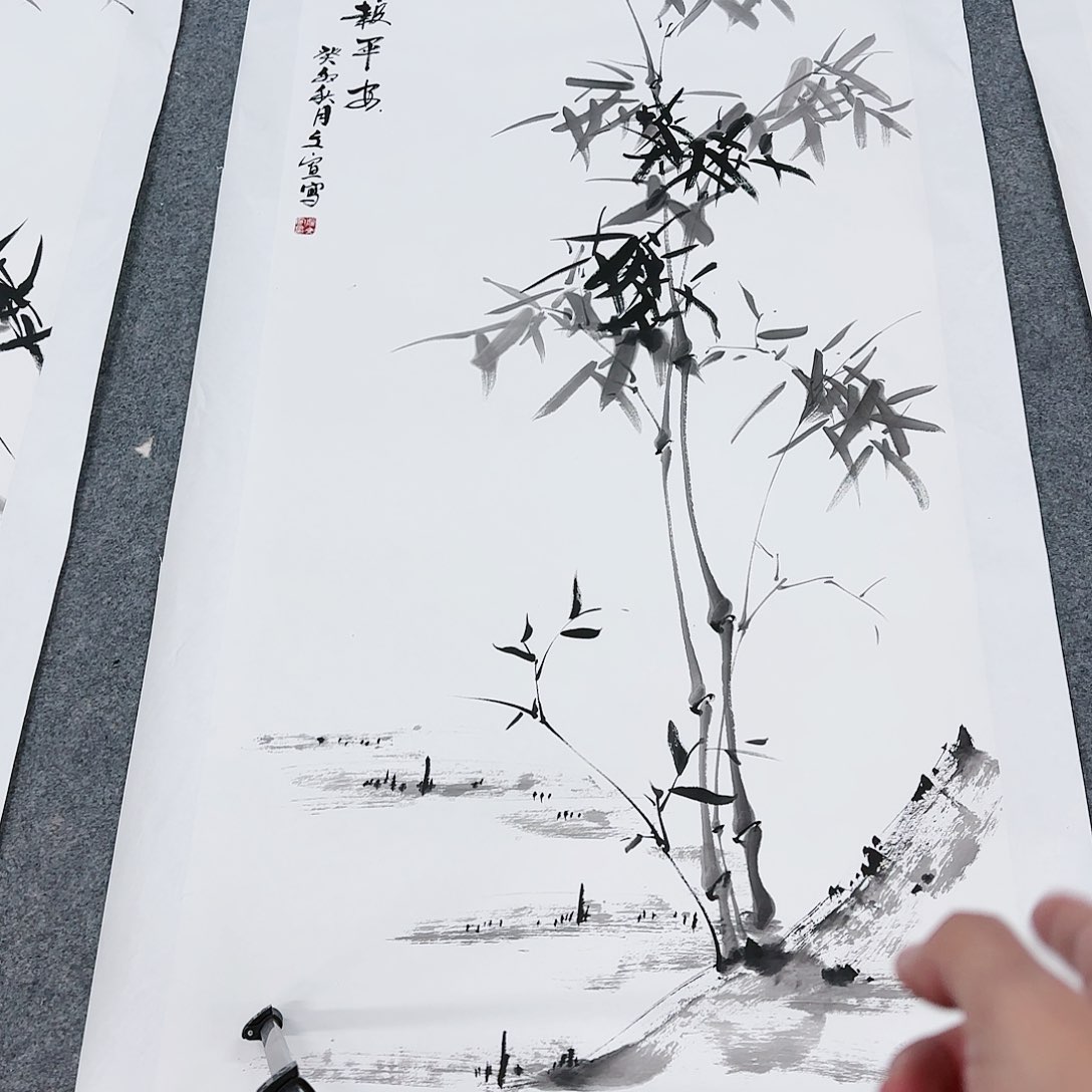 横款作品装饰效果非常