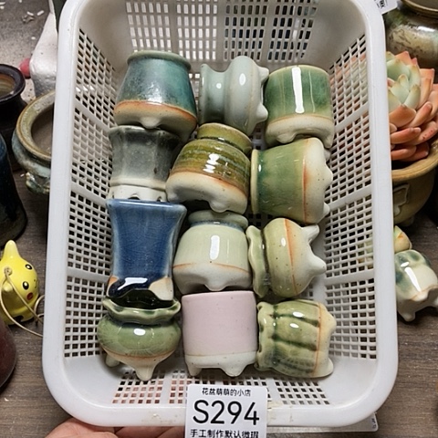 紫砂花盆294微瑕品口径3厘米左右