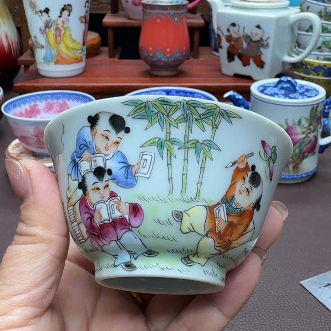 瓷片景德镇仿古手工制作精品展示