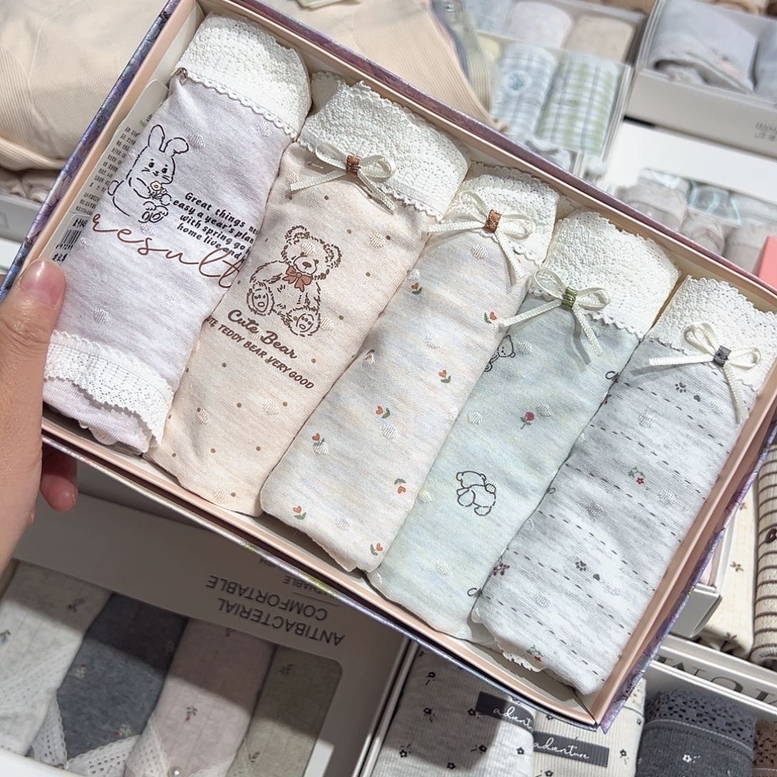 棉聚酯纤维8456，内裤5条