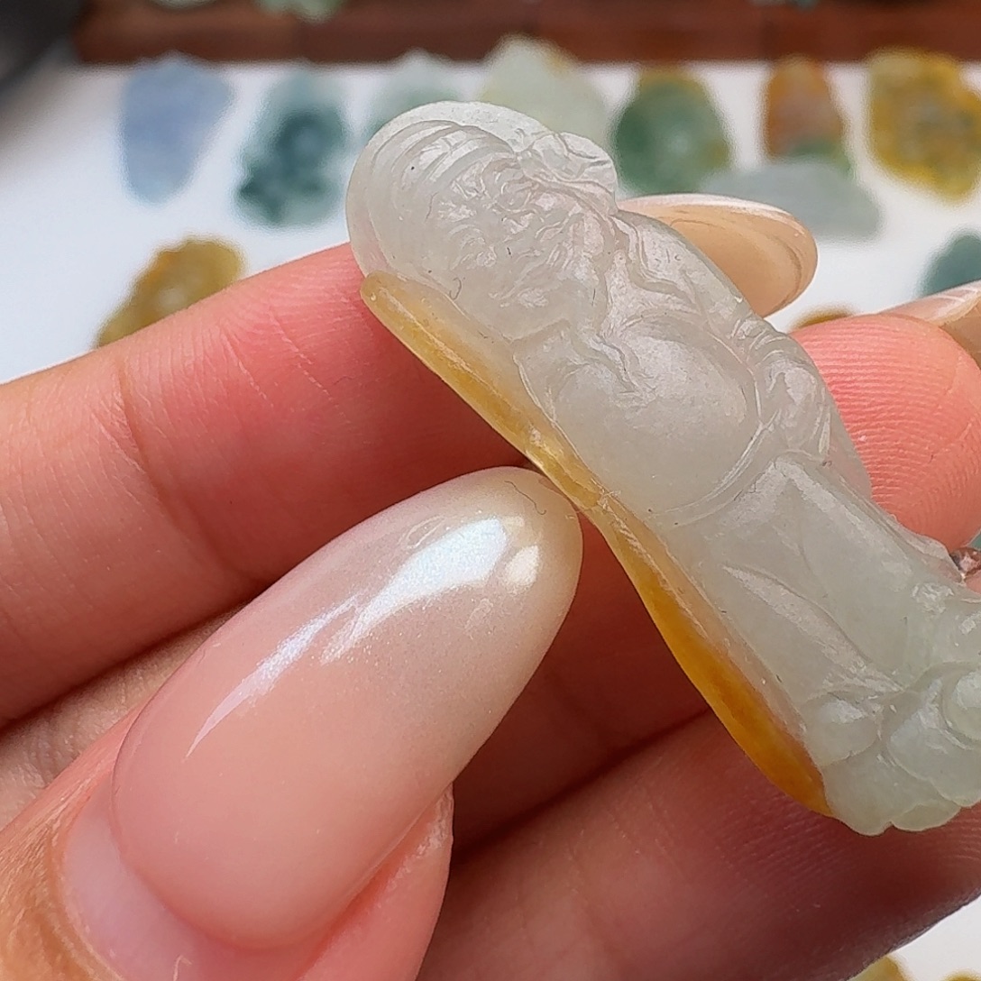 定制翡翠未镶嵌毛货