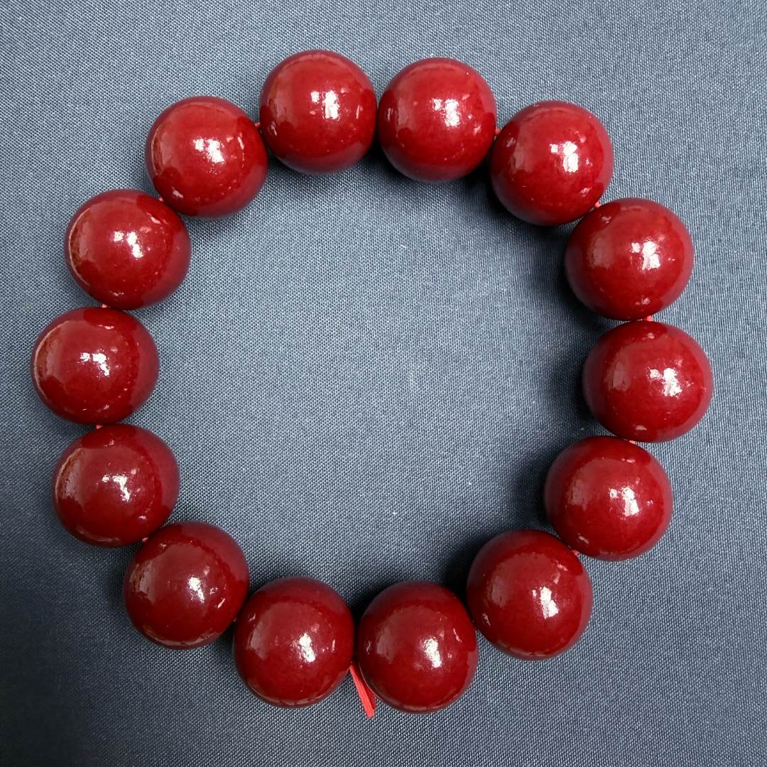 含辰砂工艺品【沁韵精选】单圈ZS手串CK118