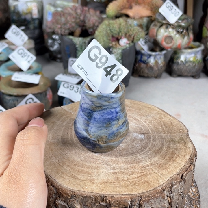 紫砂花盆拇指盆 内口2.8