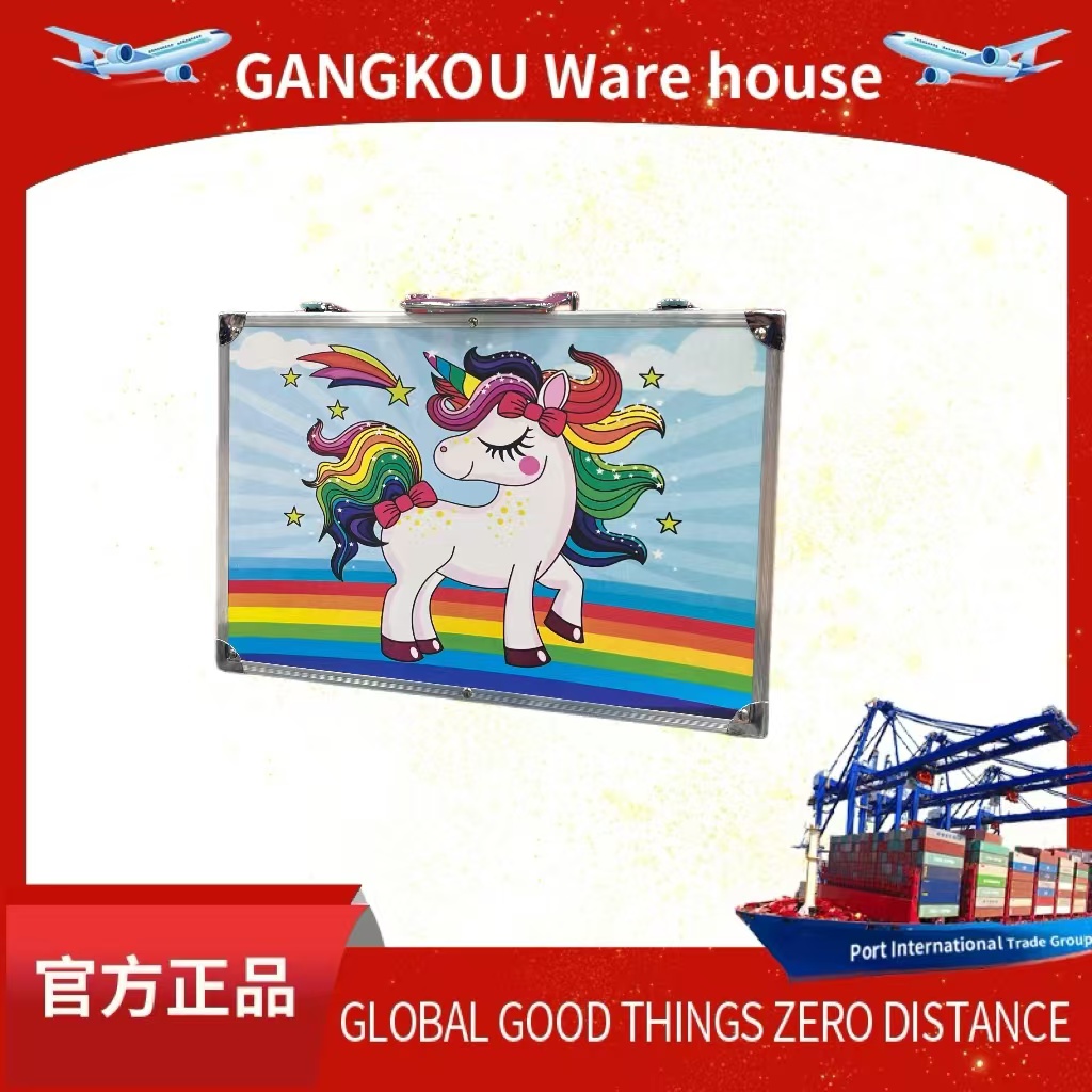 水彩笔儿童145铝盒画笔套装双层水彩笔画笔套装145画笔