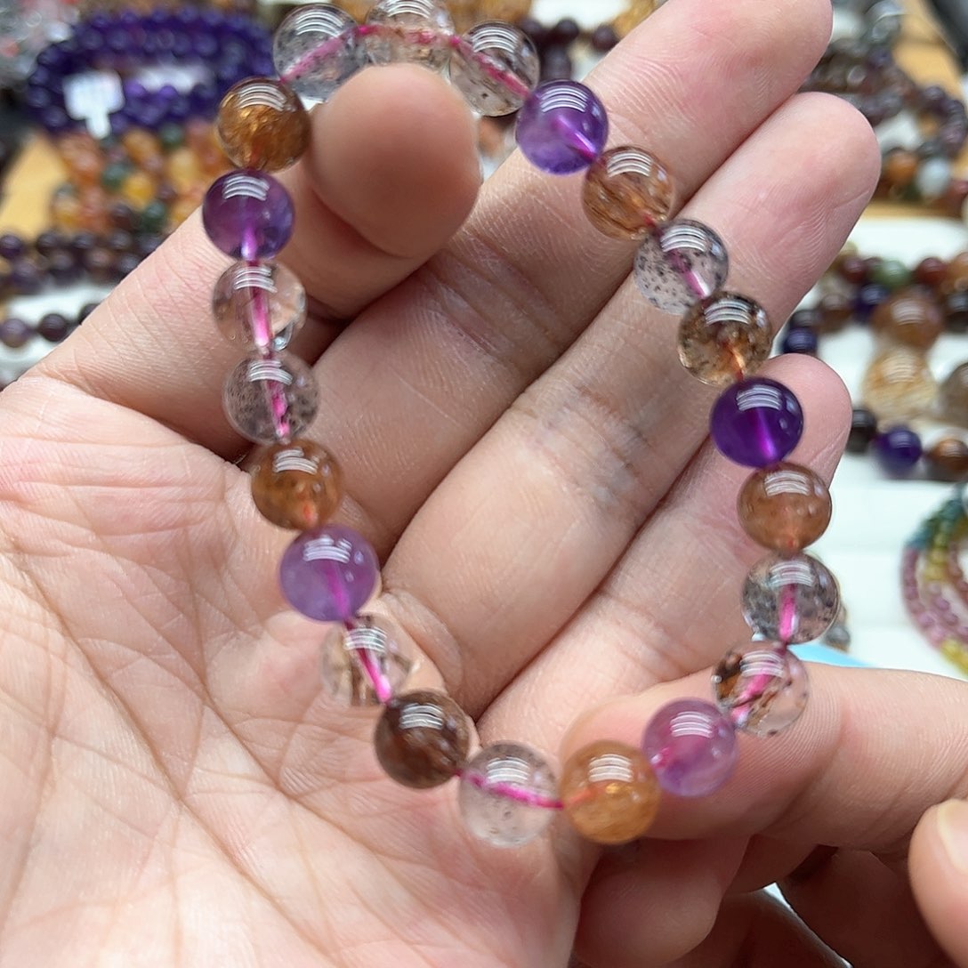 水晶手串未镶嵌天然