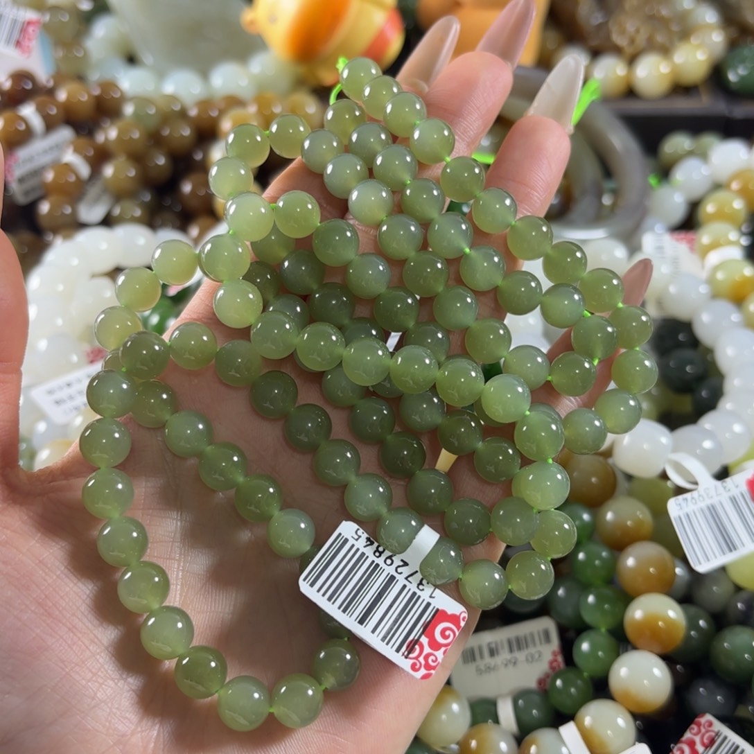 和田玉未镶嵌手链130