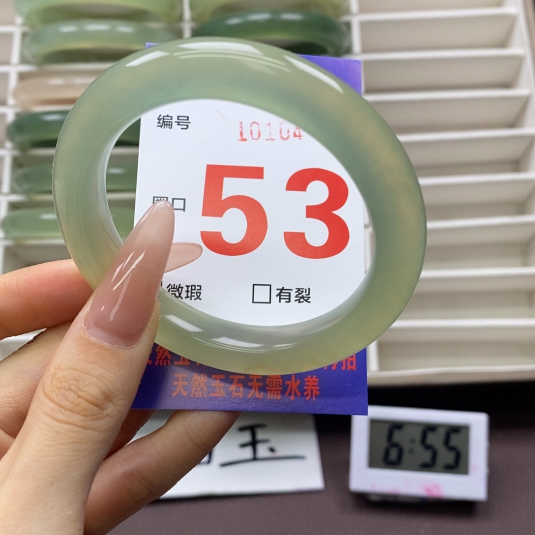 未镶嵌蛇纹石玉手镯