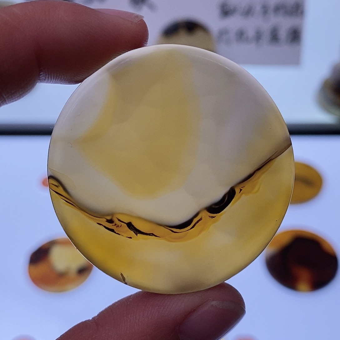 玛瑙/玉髓珠宝半成品未镶嵌大漠孤烟