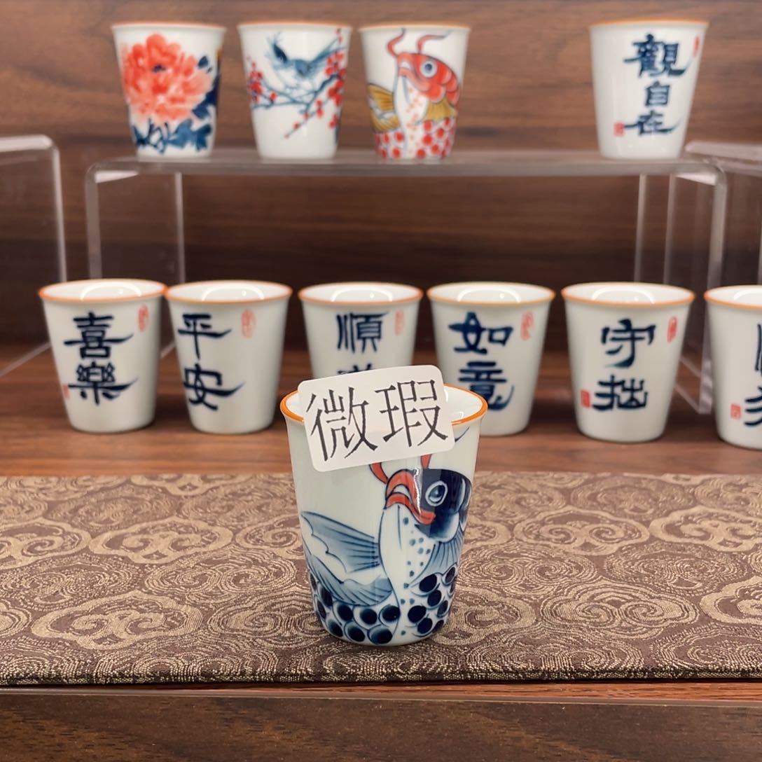 有瑕釉下彩纯手绘